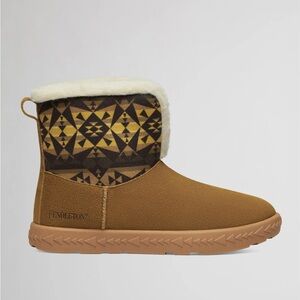 NWOT Pendleton Suede WOMEN'S CABIN FOLD-DOWN SLIPPERS size 10